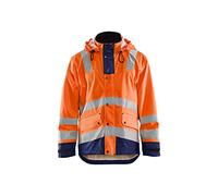 Blaklader 43022003 VESTE DE PLUIE NIVEAU 2, Orange/Bleu marine, taille XL