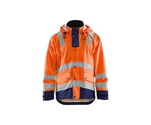 Blaklader 43022003 VESTE DE PLUIE NIVEAU 2, Orange/Bleu marine, taille XL