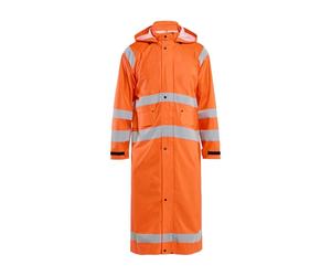 Blaklader 43252000 MANTEAU DE PLUIE HAUTE VISIBILITÉ NIVEAU 1, Orange, taille XL