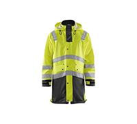 Blaklader 43262005 MANTEAU DE PLUIE HAUTE VISIBILITÉ NIVEAU 3, jaune/noir, taille M