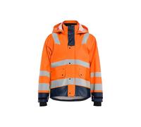 Blaklader 43272005 VESTE DE PLUIE HAUTE VISIBILITÉ NIVEAU 3, Orange/Bleu marine, taille XL