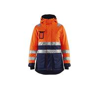 Blaklader 44721987 PARKA D'HIVER POUR FEMMES, Orange/Bleu marine, taille S