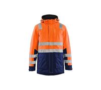 Blaklader 44951987 PARKA HAUTE VISITE, Orange/Bleu marine, taille S