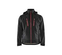 Blaklader 47492513 VESTE À COQUE SOUPLE, noir/rouge, taille S