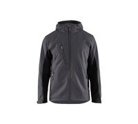 Blaklader 47532516 VESTE À COQUE SOUPLE, Gris moyen/noir, taille XL