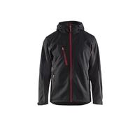 Blaklader 47532516 VESTE À COQUE SOUPLE, noir/rouge, taille XXXL