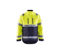Blaklader 48271977 VESTE D'HIVER HAUTE VISIBILITÉ PU, Jaune/Marine, taille XXS