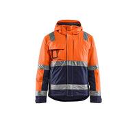 Blaklader 48701987 VESTE D'HIVER HAUTE VISIBILITÉ, Orange/Bleu marine, taille XL
