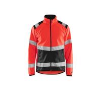 Blaklader 48772516 VESTE EN SOFTSHELL HAUTE VISIBILITÉ, Rouge/Noir, taille 4XL