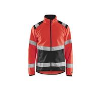 Blaklader 48772516 VESTE EN SOFTSHELL HAUTE VISIBILITÉ, Rouge/Noir, taille S