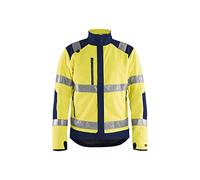 Blaklader 48882524 VESTE POLAIRE COUPE-VENT HAUTE VISIBILITÉ, Jaune/Marine, taille S