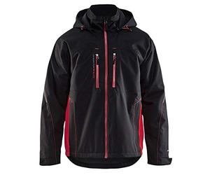 Blaklader 489019779956 VESTE FONCTIONNELLE DOUBLÉE ET LÉGÈRE, Noir/Rouge, taille L