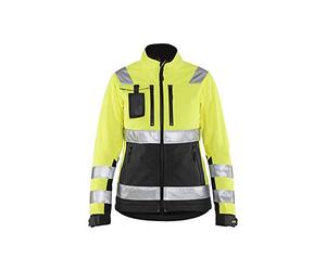 Blaklader 49022517 VESTE EN SOFTSHELL HAUTE VISIBILITÉ, jaune/noir, taille XS
