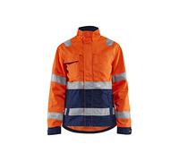 Blaklader 49031811 VESTE HAUTE VISIBILITÉ POUR DAMES, Orange/Bleu marine, taille XS