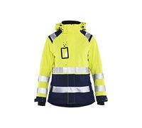 Blaklader 49041987 VESTE COQUILLE HAUTE VISIBILITÉ POUR FEMMES, Jaune/Marine, taille L