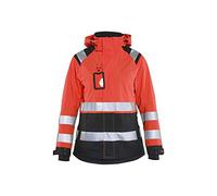 Blaklader 49041987 VESTE COQUILLE HAUTE VISIBILITÉ POUR FEMMES, Rouge/Noir, taille XXXL