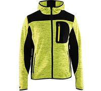 Blakläder Veste tricotée 493021173399 à capuche Jaune fluo/Noir XL