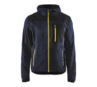 Blaklader 493021178635XS Veste en tricot Bleu foncé/jaune Taille XS