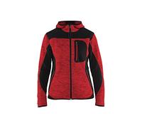 Blaklader 49312117 VESTE TRICOTÉE POUR DAMES, Rouge/Noir, taille XXXL