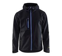 Blaklader 49492517 VESTE SOFTSHELL PRO, noir/fleur bleue, taille XL