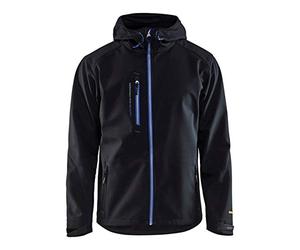 Blaklader 49492517 VESTE SOFTSHELL PRO, noir/fleur bleue, taille XL