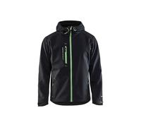 Blaklader 49492517 VESTE SOFTSHELL PRO, Noir/vert, taille S