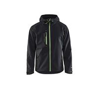 Blaklader 49492517 VESTE SOFTSHELL PRO, Noir/vert, taille XL