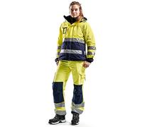 Blaklader 71551811 PANTALON HAUTE VISIBILITÉ POUR DAMES SANS POCHES À CLOUS, Jaune/Marine, taille C40