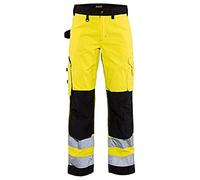 Blaklader 71551811 PANTALON HAUTE VISIBILITÉ POUR DAMES SANS POCHES À CLOUS, jaune/ noir, taille C44