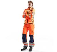 Blaklader 71551811 PANTALON HAUTE VISIBILITÉ POUR DAMES SANS POCHES À CLOUS, Orange/Bleu marine, taille C38