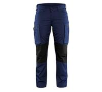 Blaklader 71591845 PANTALON DE SERVICE POUR DAMES EN STRETCH, Bleu marine / Noir, taille C32