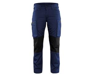 Blaklader 71591845 PANTALON DE SERVICE POUR DAMES EN STRETCH, Bleu marine / Noir, taille C32