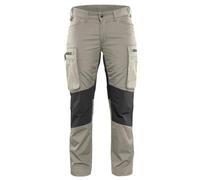Blaklader 71591845 PANTALON DE SERVICE POUR DAMES EN STRETCH, Pierre/ Noir, taille C36