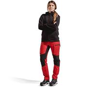 Blaklader 71591845 PANTALON DE SERVICE POUR DAMES EN STRETCH, Rouge/ Noir, taille C38