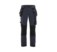 Blaklader 71921645 PANTALON D'ARTISAN POUR DAMES À 4 VOIES, Marine noire/Noir, taille D23