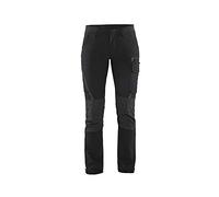 Blaklader 71921645 PANTALON D'ARTISAN POUR DAMES À 4 VOIES, Noir/jaune, taille C50