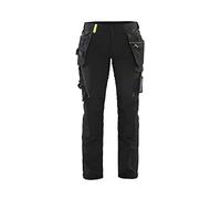 Blaklader 71921645 PANTALON D'ARTISAN POUR DAMES À 4 VOIES, Noir/jaune, taille D21