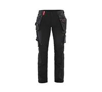 Blaklader 71921645 PANTALON D'ARTISAN POUR DAMES À 4 VOIES, noir/rouge, taille C48