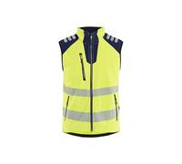 BLAKLADER Gilet de travail Softshell Haute-Visibilité 3091 Jaune fluo/Marine L - Vêtements de travail