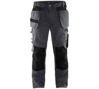 BLAKLADER Pantalon de travail artisan - 1555 - Gris moyen / Noir - 40 - Jambes standards