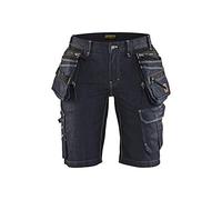 Blaklader - Short X1900 artisan DENIM stretch 2D femme - 8999 Marine/Noir