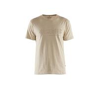 T-shirt imprimé 3D à manches courtes beige TXL BLÅKLÄDER 353110422509XL