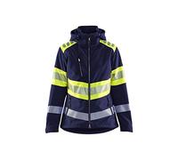 BLAKLADER Veste Softshell Haute- Visibilité Femme Marine Et Jaune Fluo