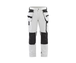 Blåkläder 1079 Pantalon De Travail Pour Peintre/plâtrier Avec Stretch 4 Directions - Blanc/gris Foncé - 52 (L)