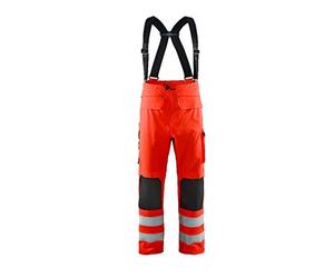 Blakläder 130220035500XL Level 2 Pantalon de pluie haute-visibilité, Rouge, XL