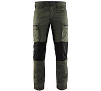 Blakläder 145918454699C44 Pantalon Service Stretch Taille C44 Armée Vert/Noir