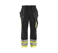 Blakläder 152913709933C46 High Vis Pantalon classe 1 Taille C46 Noir/Jaune