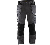 Blaklader 15551860 Pantalon d'artisan, Gris foncé/Noir, taille C46