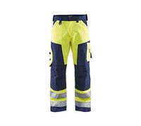 Blakläder Blakläder Pantalon de signalisation, jaune / bleu marine, Taille de confection DE: 25 Quantité:1