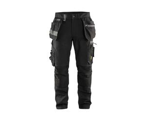 Blåkläder 1599 Pantalon De Travail Avec Empiècements Stretch Et Poches À Clous - Noir - Taille 46 (S)